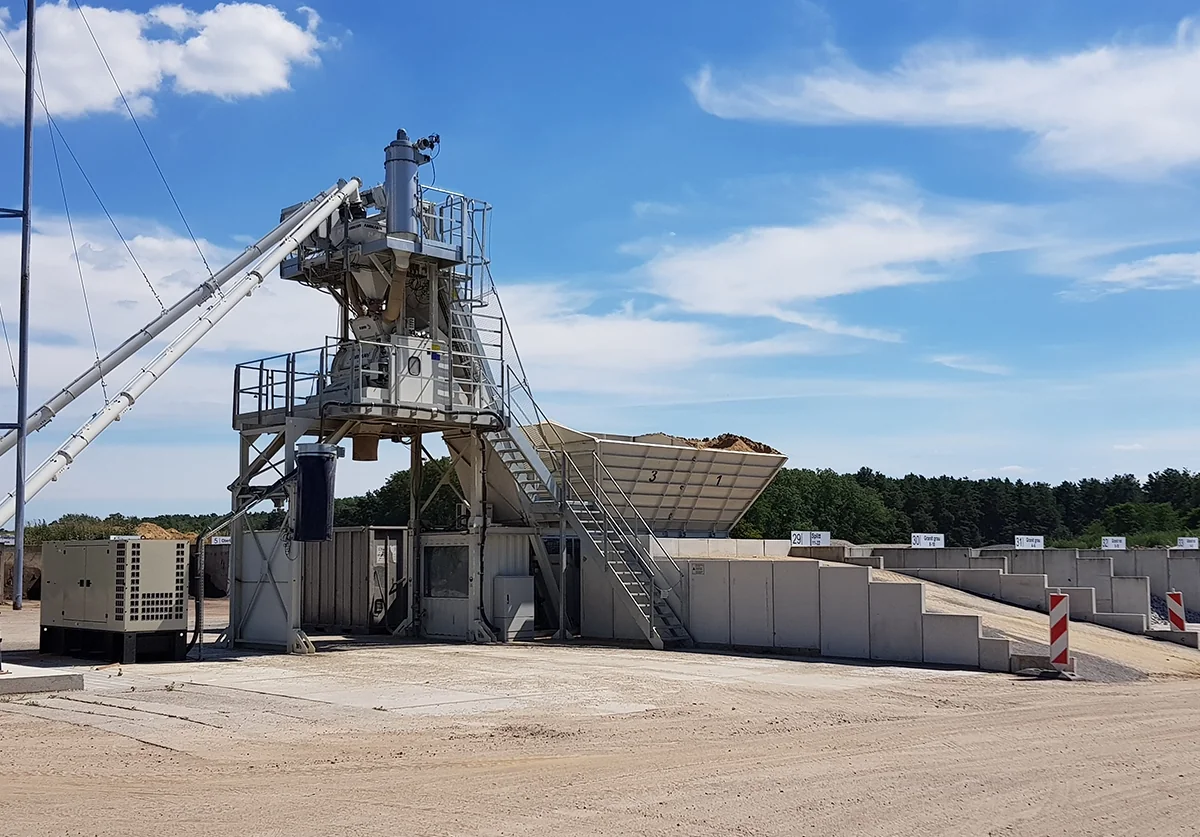 Ammann CFS SL ELBA – stanica za punjenje betonom za reciklažu i prefabrikate