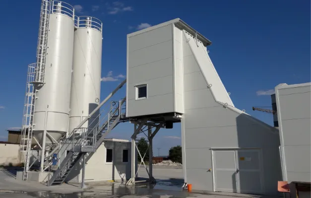 Ammann Elba stacionarno postrojenje za beton sa silosima za cement